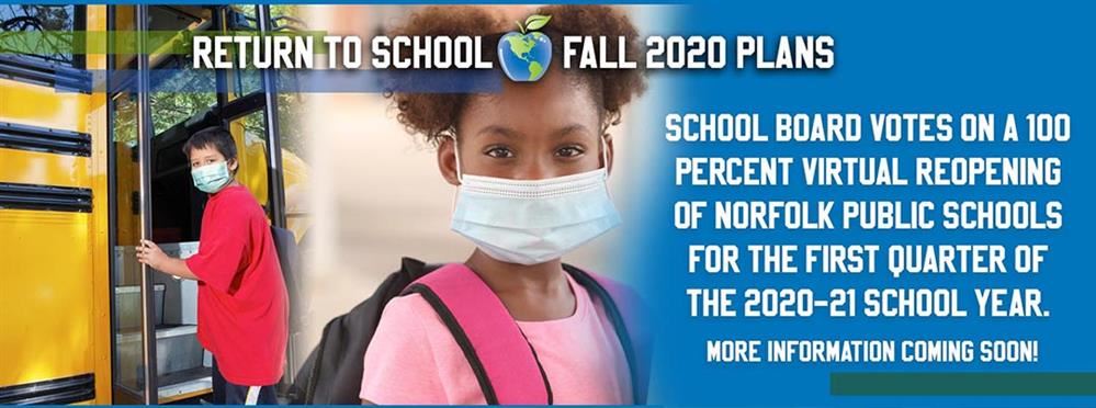  Norfolk School Board Votes to Reopen Schools Virtually this Fall